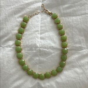 J Crew elegant Green and Gold Necklace